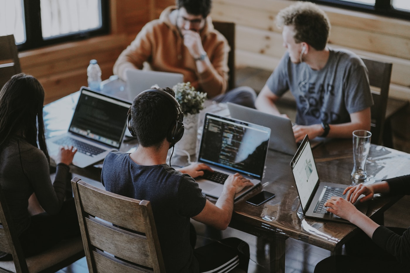 Small business team collaborating with their IT partner